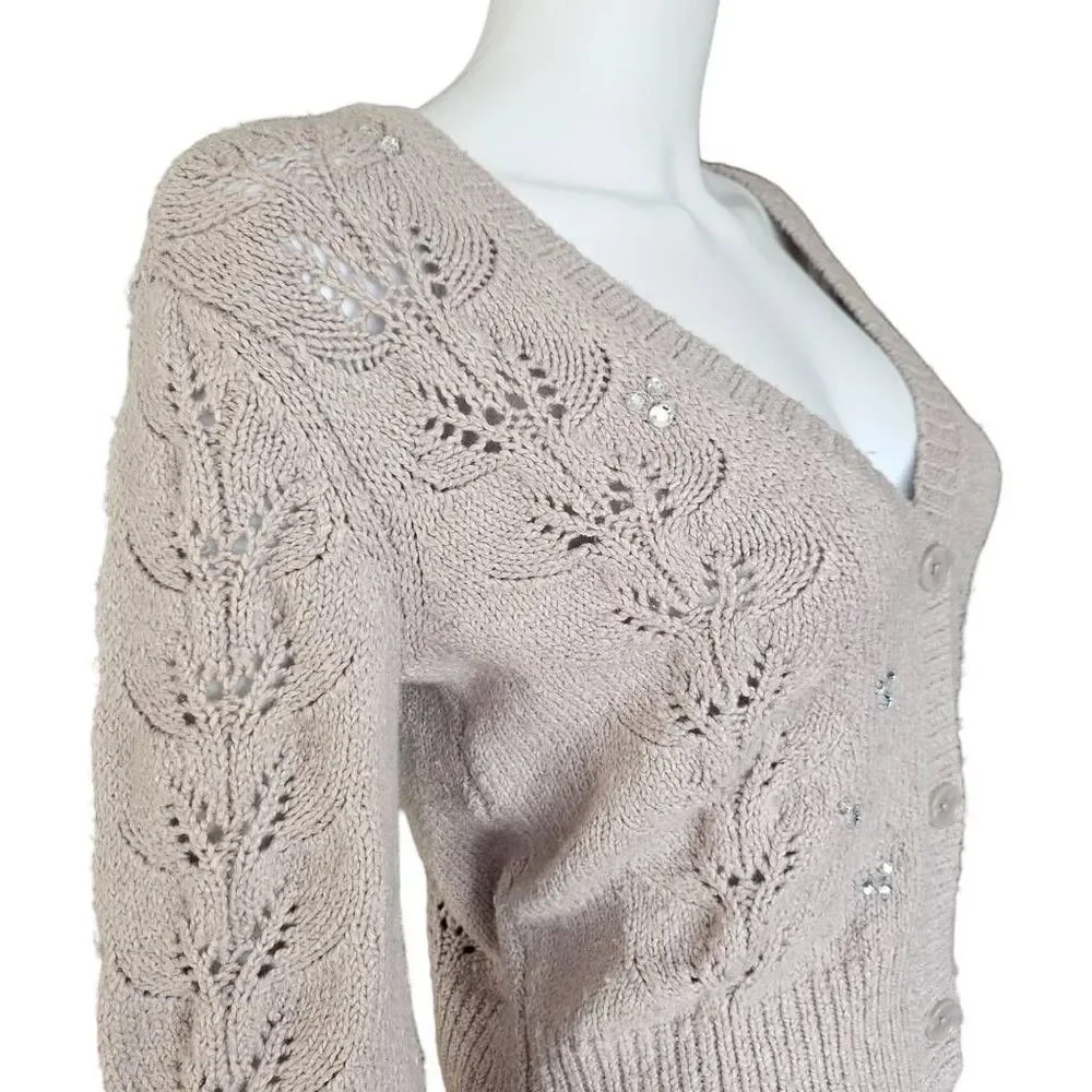 abercrombie cottagecore lace cardigan - Picture 4 of 6